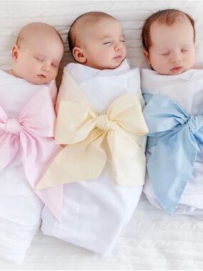 The Beaufort Bonnet Company Bow Swaddle – Yellow